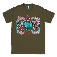 Army Green cherry blossoms mom Classic Tee - Artiststas