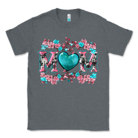 Charcoal Heather cherry blossoms mom Classic Tee - Artiststas
