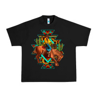 Black aztec rodeo cowboy Urban Heavy Tee - JahusDesignShop