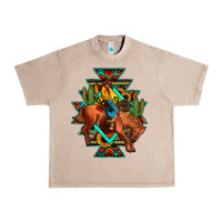 French Oak aztec rodeo cowboy Urban Heavy Tee - JahusDesignShop