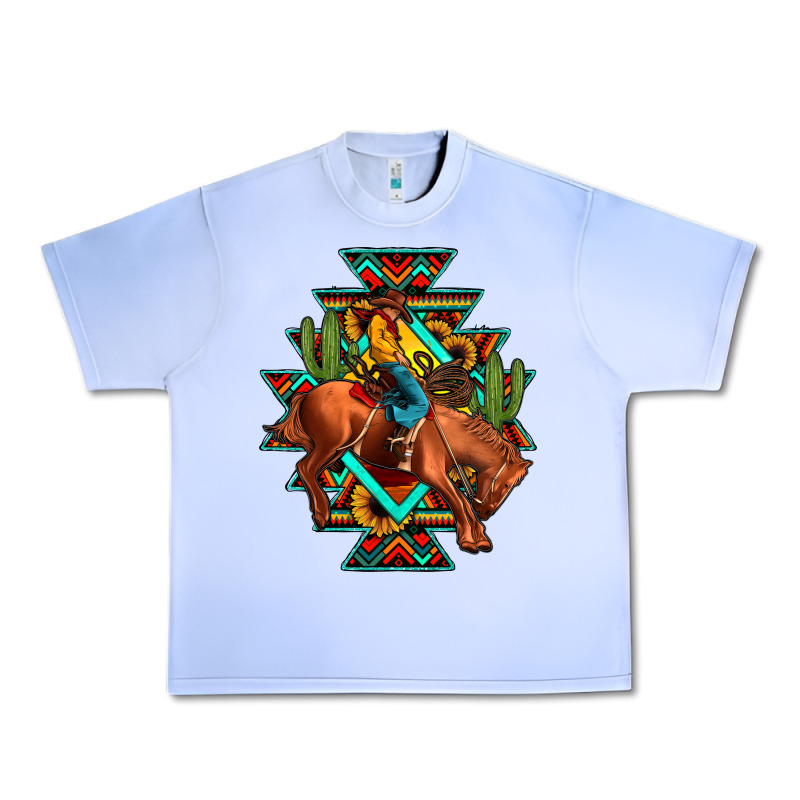 Aztec Rodeo Cowboy Urban Heavy Tee by JahusDesignShop | Teevron