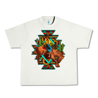 Pistachio aztec rodeo cowboy Urban Heavy Tee - JahusDesignShop