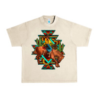 Sandshell aztec rodeo cowboy Urban Heavy Tee - JahusDesignShop