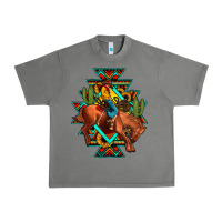 Tornado aztec rodeo cowboy Urban Heavy Tee - JahusDesignShop