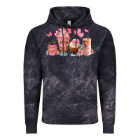 Cloud Black floral coffee cups Vintage Hoodie - JahusDesignShop