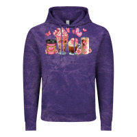 Cloud Purple floral coffee cups Vintage Hoodie - JahusDesignShop