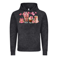 Vintage Black floral coffee cups Vintage Hoodie - JahusDesignShop