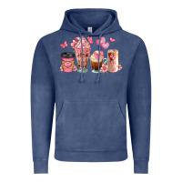 Floral Coffee Cups Vintage Hoodie | Teevron
