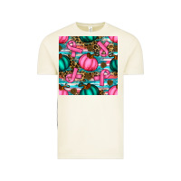 Breast Cancer Awareness With Pumpkins Seamless Pattern Vintage Tee | Teevron