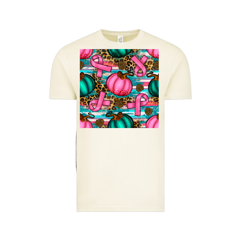 Breast Cancer Awareness With Pumpkins Seamless Pattern Vintage Tee by BundleAndBundleShop | Teevron