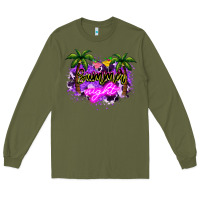 Army Green summer night Long Sleeve Tee - NancyCooperArtShop