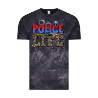 Cloud Black police life Vintage Tee - AdoDesignShop