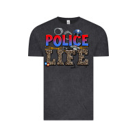 Vintage Black police life Vintage Tee - AdoDesignShop