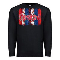 Black boston baseball team spirit brushstrokes Premium Sweatshirt - Artiststas