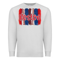 Dove Grey boston baseball team spirit brushstrokes Premium Sweatshirt - Artiststas