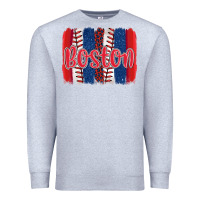 Heather Grey boston baseball team spirit brushstrokes Premium Sweatshirt - Artiststas