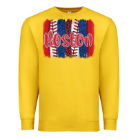 Lemon boston baseball team spirit brushstrokes Premium Sweatshirt - Artiststas