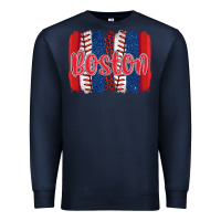 Navy boston baseball team spirit brushstrokes Premium Sweatshirt - Artiststas