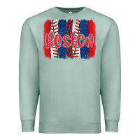 Seafoam boston baseball team spirit brushstrokes Premium Sweatshirt - Artiststas