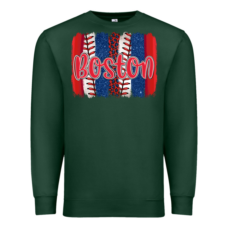 Boston Baseball Team Spirit Brushstrokes Premium Sweatshirt by Artiststas | Teevron