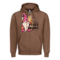 Chestnut peace gnomie Zipper Hoodie - MaliasSmallBusiness
