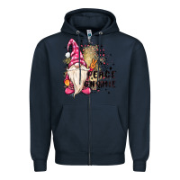 Navy peace gnomie Zipper Hoodie - MaliasSmallBusiness