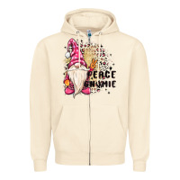 Sandshell peace gnomie Zipper Hoodie - MaliasSmallBusiness