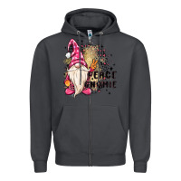 Smoke peace gnomie Zipper Hoodie - MaliasSmallBusiness
