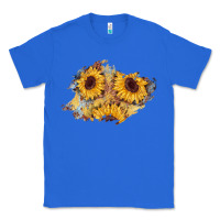 True Royal sunflower glitter leather patch Classic Tee - AdoDesignShop