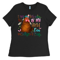 Black i may look calm but in my head ive pecked you 3 ti Ladies Tee - JahusDesignShop