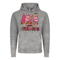 Cloud Rock pink christmas trees Vintage Hoodie - AdoDesignShop