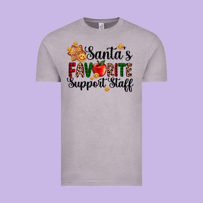 Santa's Favorite  Sport Staff Vintage Tee Designed By Adodesignshop