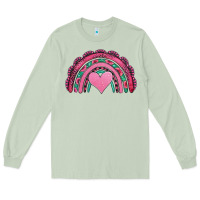 Matcha valentines day pink gemstones rainbow Long Sleeve Tee - Jasminsmagicworld