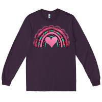 Plum valentines day pink gemstones rainbow Long Sleeve Tee - Jasminsmagicworld