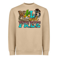 Mushroom wild and free with cactus Heavyweight Sweatshirt - AdoDesignShop