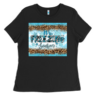 Black its freezing Ladies Tee - RanaPortraitStore