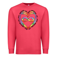 Cardinal autism heart Premium Sweatshirt - Artiststas