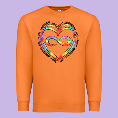 Autism Heart Premium Sweatshirt Designed By Artiststas
