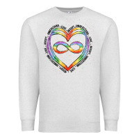 Oatmeal Heather autism heart Premium Sweatshirt - Artiststas