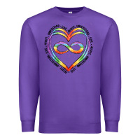 Purple autism heart Premium Sweatshirt - Artiststas