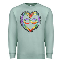 Seafoam autism heart Premium Sweatshirt - Artiststas