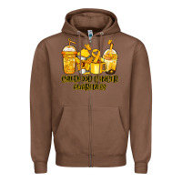 Chestnut Childhood Cancer Awareness coffee cups Zipper Hoodie - NancyCooperArtShop
