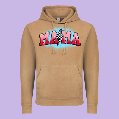 Mama Lightning Bolt Vintage Hoodie Designed By Jahusdesignshop