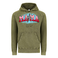 Vintage Olive mama lightning bolt Vintage Hoodie - JahusDesignShop