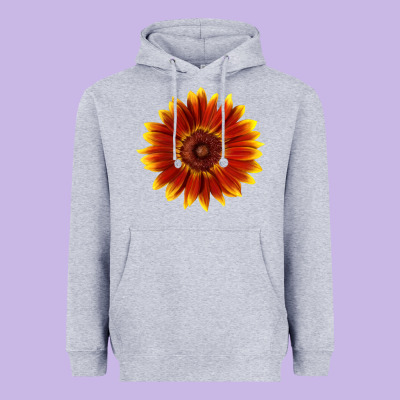 Little Becka Sunflower Heavyweight Hoodie Designed By Lillyallendesigns