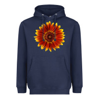 Navy Little Becka Sunflower Heavyweight Hoodie - LillyAllenDesigns