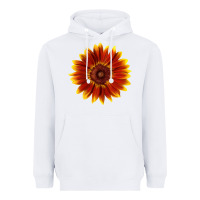 White Little Becka Sunflower Heavyweight Hoodie - LillyAllenDesigns