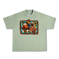Oil Green rodeo cowboy Urban Heavy Tee - JahusDesignShop