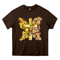 Chocolate Brown faith child cancer cross Heavy Core Tee - Zillion Design Studio