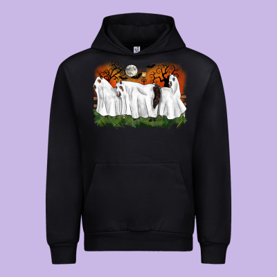 Ghost Horses Halloween Urban Hoodie Designed By Cowgirlartshop